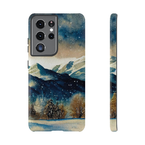 Snowy Colorado Rocky Mountains - Impact Resistant Phone Case Samsung Galaxy S21 Ultra Glossy